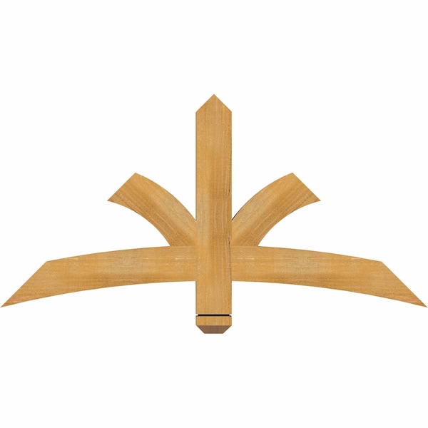 Ekena Millwork Davenport Rough Sawn Timber Gable Bracket, Western Red Cedar, 48"W x 24"H x 2"D x 4"F, 12/12 Pitch GBW048X24X0204DAV00RWR - main